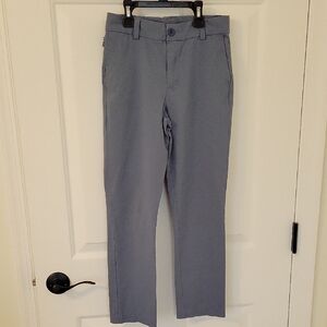 Boys Vineyard Vines Slate Blue Gray Performance Breaker Pants Size 10 Adj. Waist